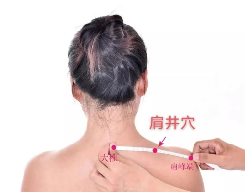 肩井穴位置